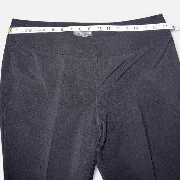 Covington Black High-Waisted Straight-Leg Tailored Trousers (14 PETITE) - Picture 5 of 7